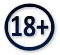 18 plus logo for website intended for visitors aged 18 or older
