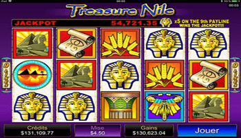 Treasure Nile progressive jackpot slot